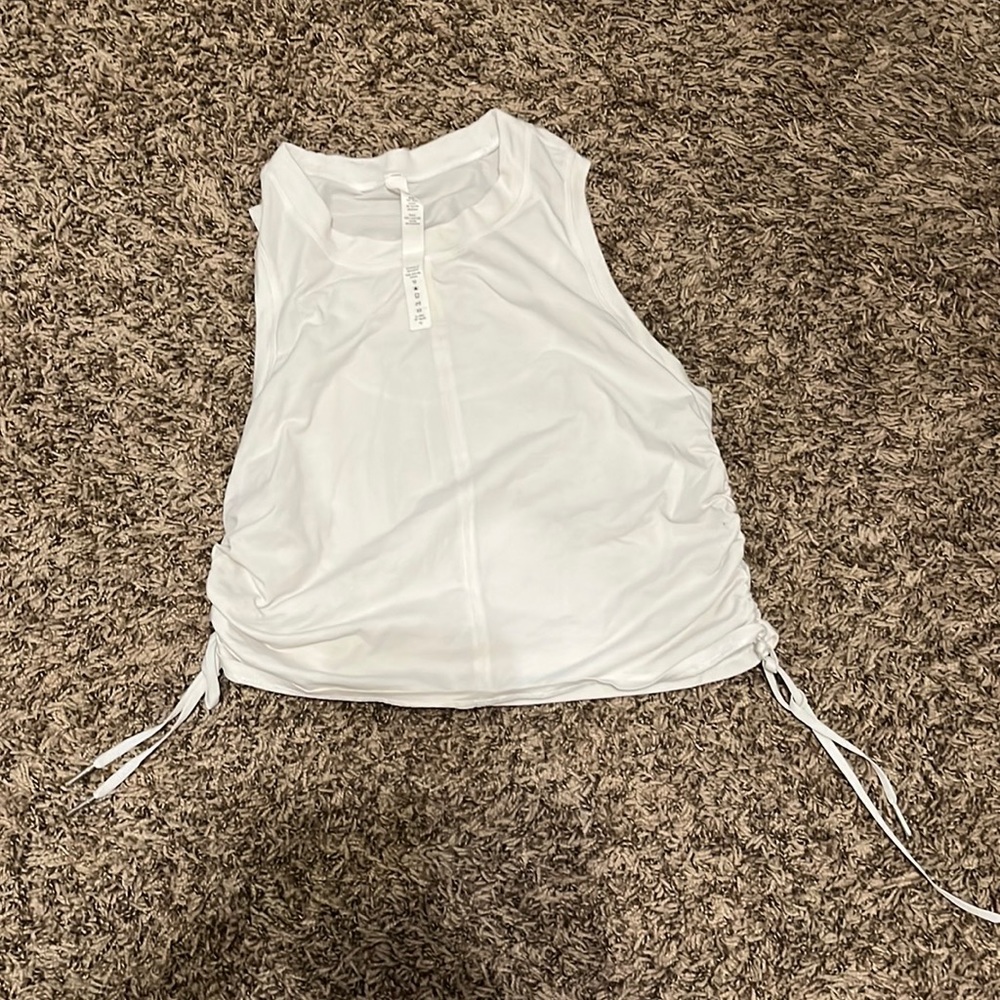 lululemon tank top womens size 4 stretchy sides